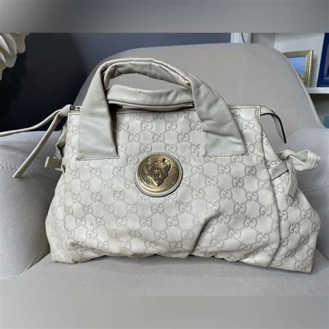 auth gucci beige crystal hysteria bag mm|Gucci Hysteria .